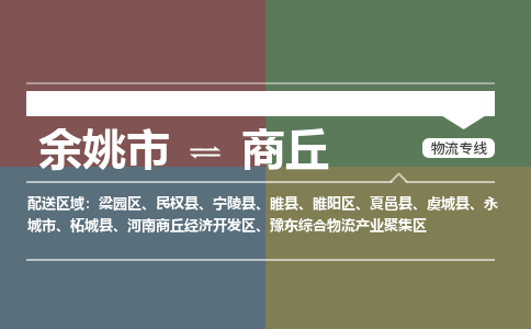 余姚市到商丘物流专线 余姚市至商丘物流公司 余姚市至商丘运输