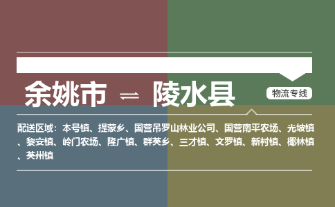 余姚市到陵水县物流专线 余姚市至陵水县物流公司 余姚市至陵水县运输