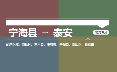 宁海县到泰安物流专线-宁海县至泰安物流公司-宁海县至泰安货运专线