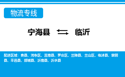 宁海县到临沂物流公司|宁海县到临沂货运专线