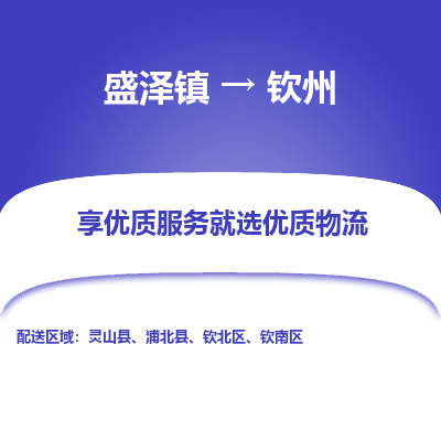 盛泽镇到钦州物流公司|盛泽镇到钦州货运专线