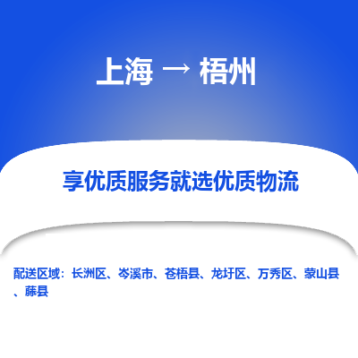 上海到梧州物流专线-上海至梧州物流公司-上海至梧州货运专线