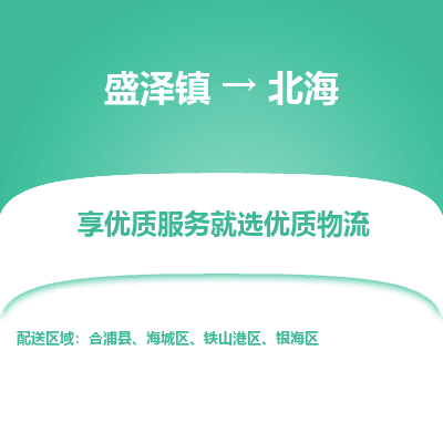 盛泽镇到北海物流专线-盛泽镇至北海物流公司-盛泽镇至北海货运专线