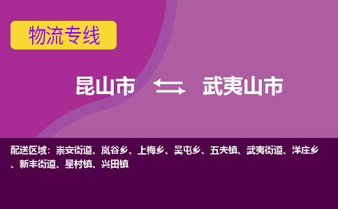 昆山市到武夷山市货运专线,昆山市到武夷山市物流,昆山市到武夷山市物流公司