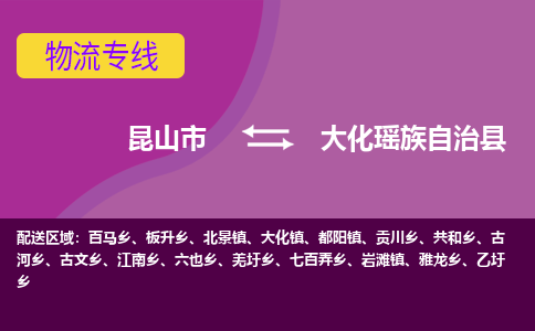 昆山市到大化瑶族自治县物流公司,昆山市到大化瑶族自治县货运,昆山市到大化瑶族自治县物流专线