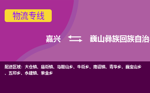 嘉兴到巍山彝族回族自治县物流公司,嘉兴到巍山彝族回族自治县货运,嘉兴到巍山彝族回族自治县物流专线