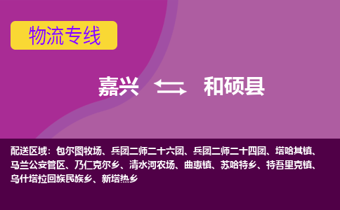 嘉兴到和硕县物流公司,嘉兴到和硕县货运,嘉兴到和硕县物流专线