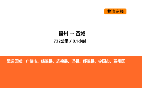 福州到宣城物流公司-福州至宣城物流专线