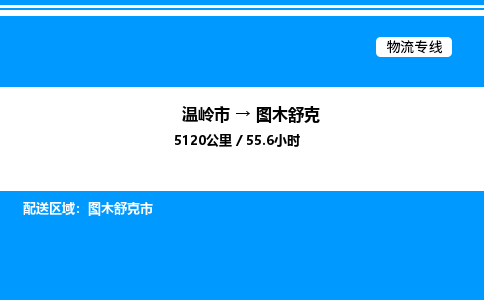 温岭到图木舒克物流公司-温岭市到图木舒克物流专线-点对点运输