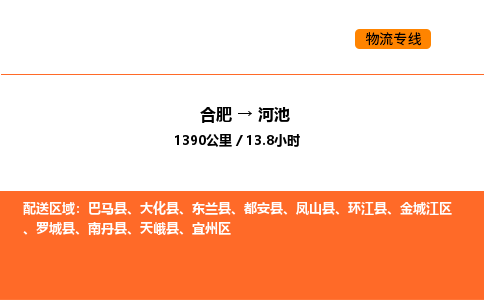 合肥到河池物流公司|合肥到河池货运专线