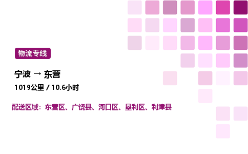 宁波到东营物流公司-整车运输专线直达不中转「市县闪送」