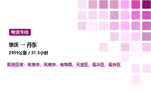 肇庆到丹东物流公司-整车运输专线直达不中转「市县闪送」