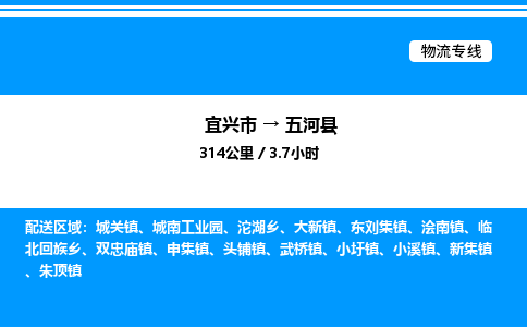 宜兴市到五河县物流专线/公司 实时反馈/全+境+达+到