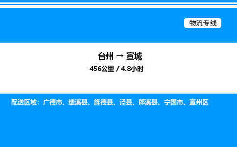 台州到宣城物流专线/公司 实时反馈/全+境+达+到